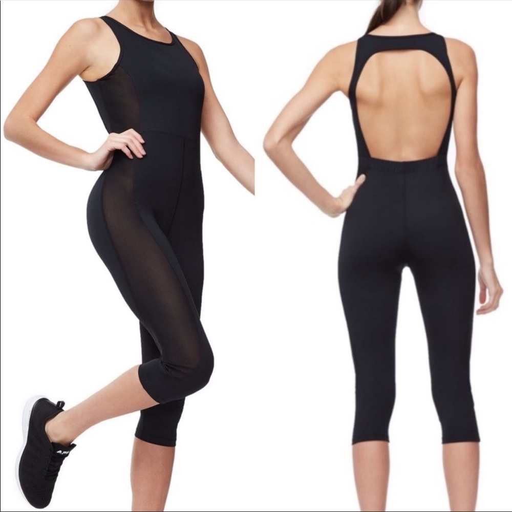 Good American | Power Mesh Workout Jumpsuit Size 3
